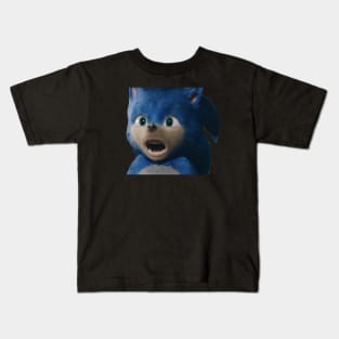 Surprised Sonic Kids T-Shirt